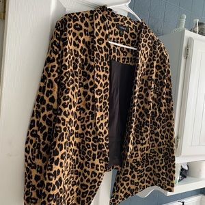 Leopard Print Blazer